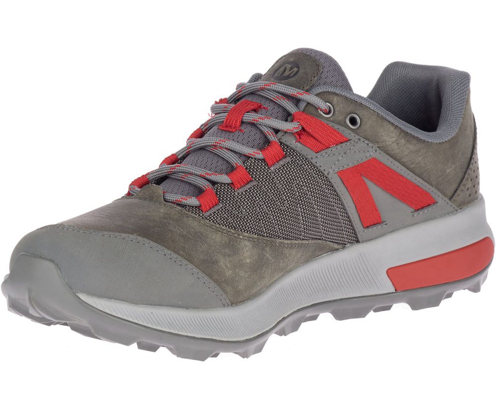 Tenis Homem - Merrell Zion - Cinzentas/Vermelhas - KYI956341